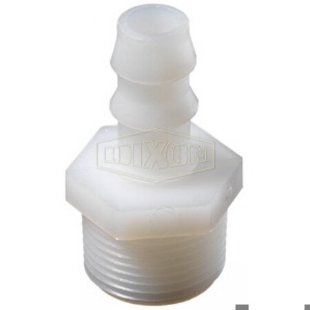 Dixon Tuff-Lite Push-On Insert, 1/4 x 3/8 in Nominal, MNPT x Hose Shank, Nylon, Domestic TPN32